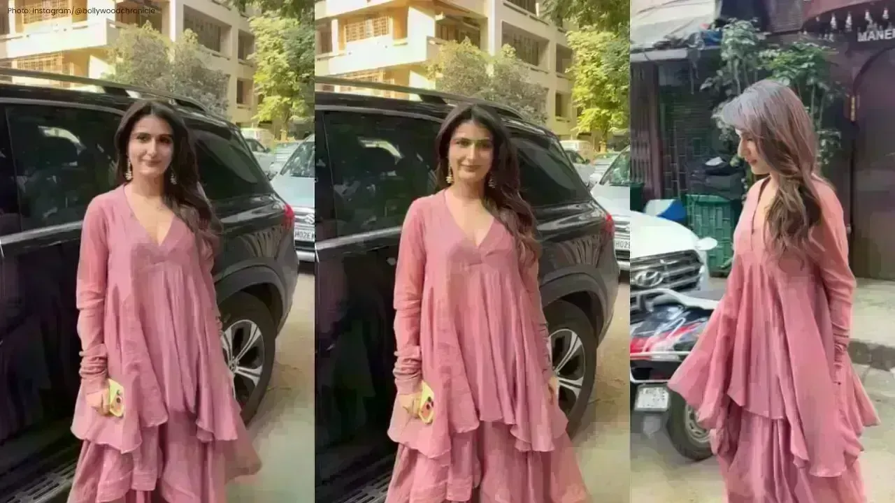 Fatima Sana Shaikh Dazzles in Dusty Pink Kurta in Bandra