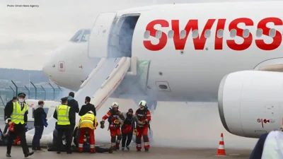 Swiss Flight Engine Fire Forces Abort in Delhi