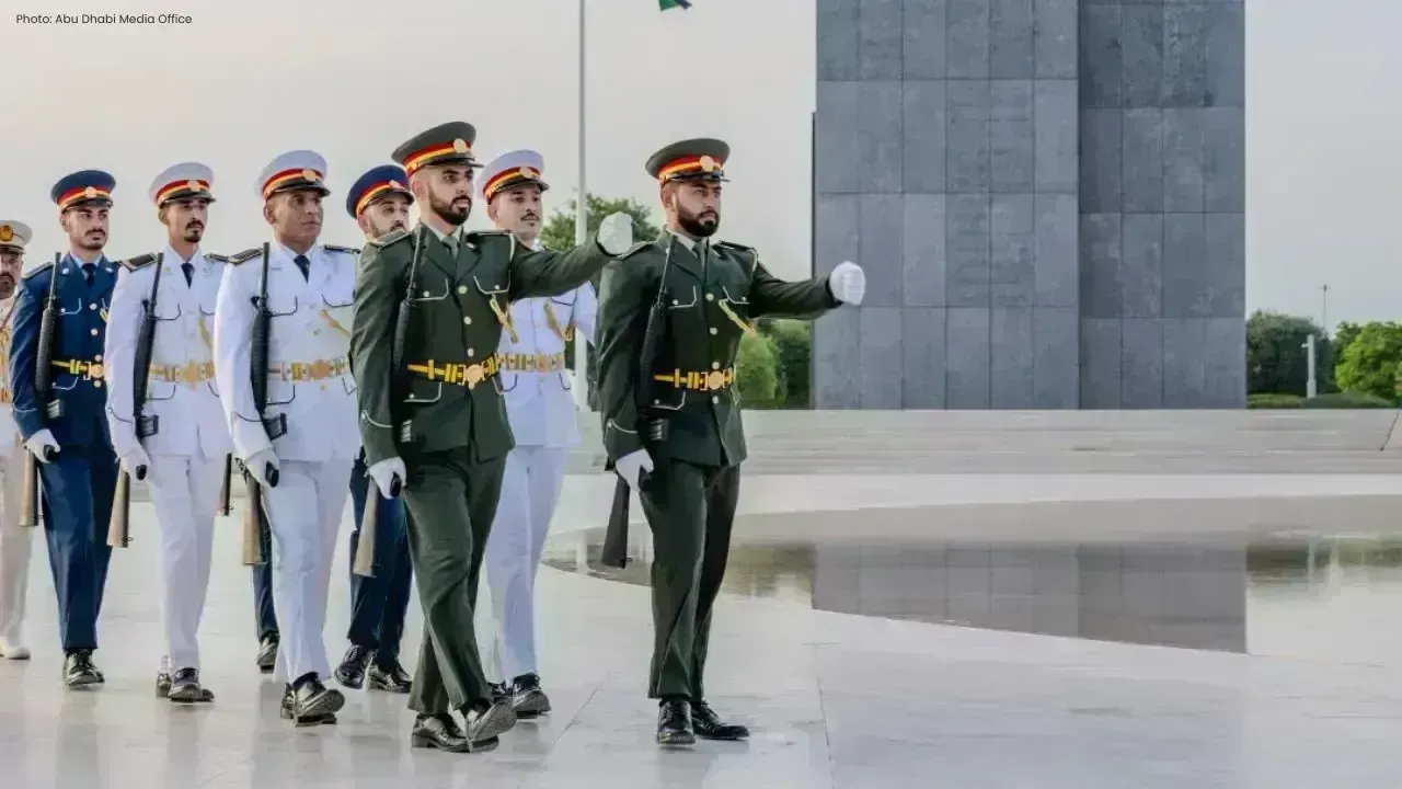 Salute to the Flag Ceremony at Wahat Al Karama Pays Tribute to UAE Martyrs
