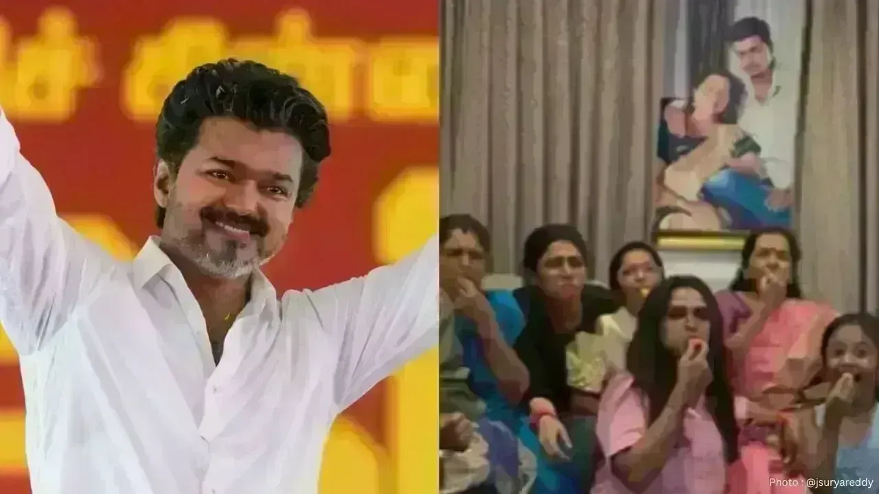 Celebration at Thalapathy Vijay's Chennai Home: Trisha Sparks Fan Excitement
