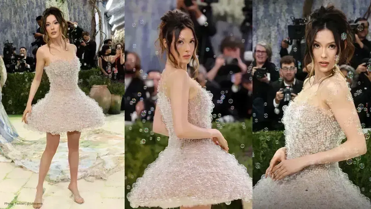 Eileen Gu Dazzles in an Innovative Bubble Dress at Met Gala 2026