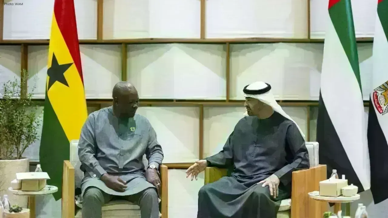 Sheikh Mohamed and Ghana's President Explore Trade and AI Partnerships