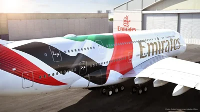 Emirates Unveils Special UAE Flag Livery on Airbus A380