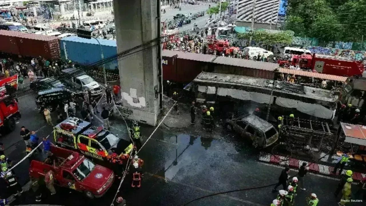 Tragedy Strikes in Bangkok: Train-Bus Collision Claims 8 Lives