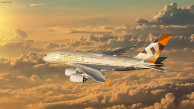 Etihad Airways Increases A380 Flights to Paris with Double Daily Service