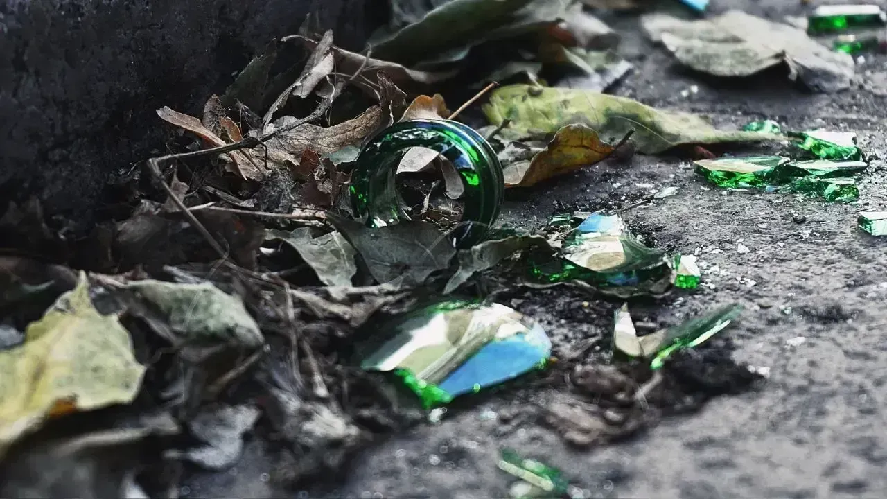 Wine Bottles Thrown During Singapore Standoff