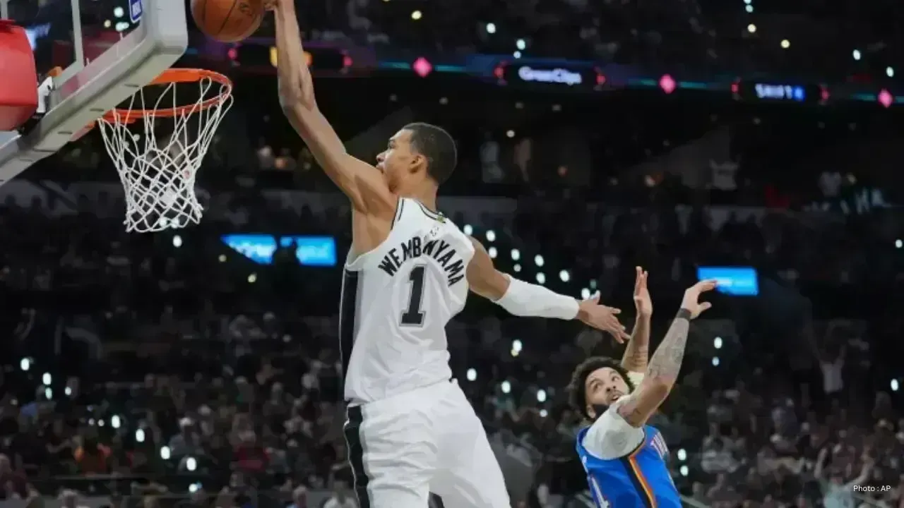 Wembanyama Shines with 33 Points as Spurs Equal Series Against Thunder