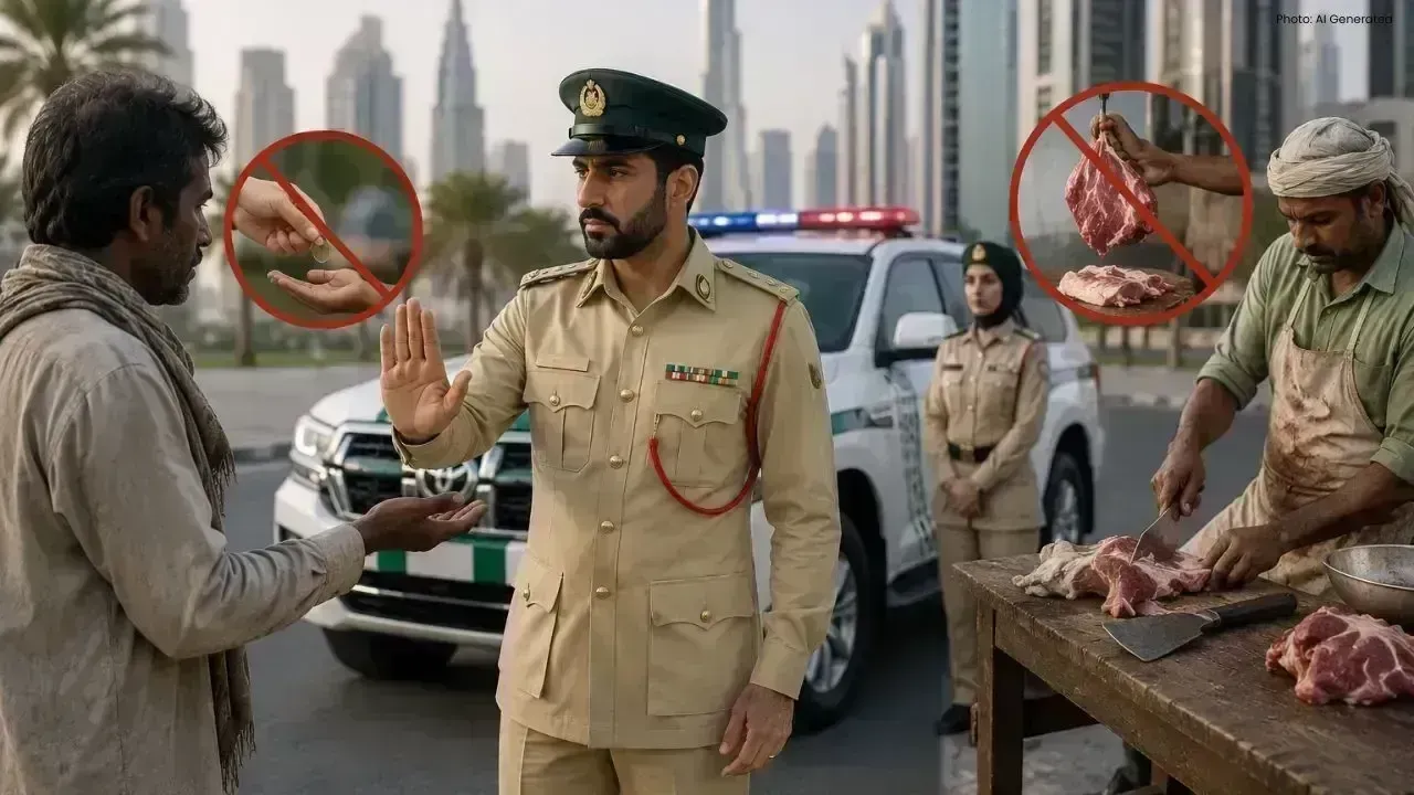Dubai Police Caution Residents About Begging and Unlicensed Butchers