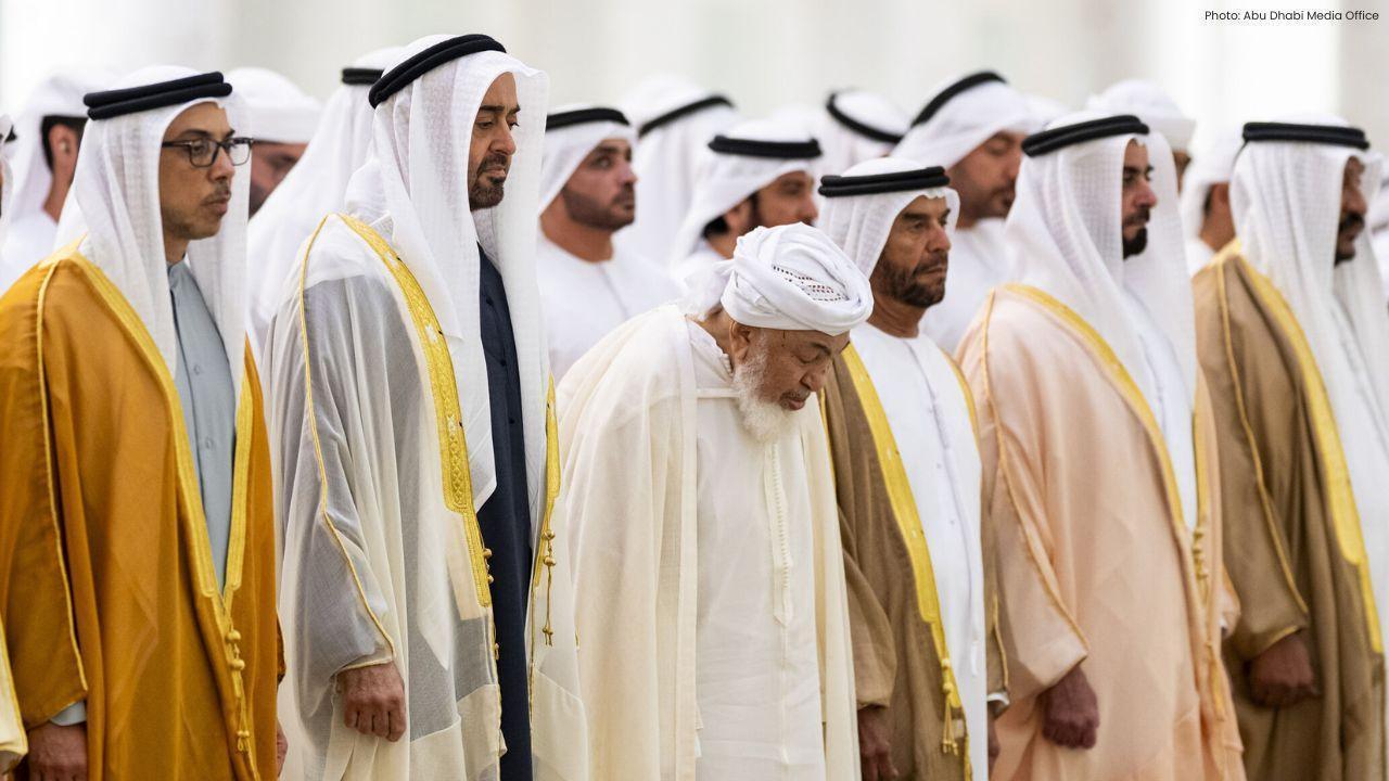 Sheikh Mohamed Bin Zayed Leads Eid Al-Adha Prayers at Sheikh Zayed Mosque