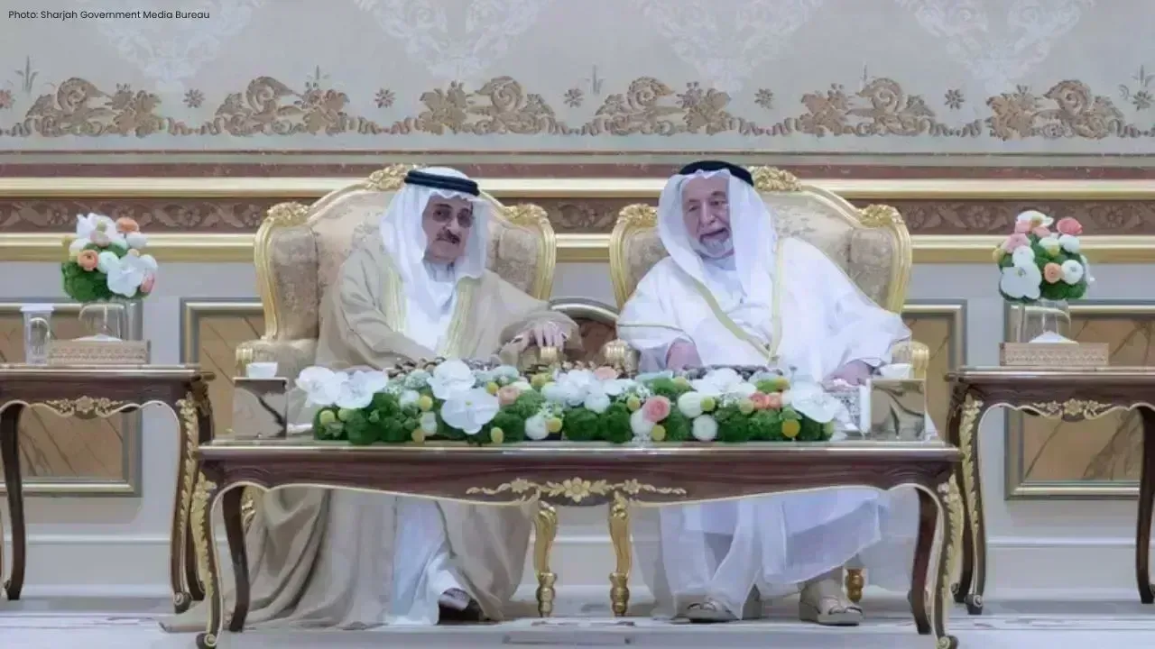 Sharjah's Ruler Welcomes Eid Al Adha Guests at Al Badi Palace
