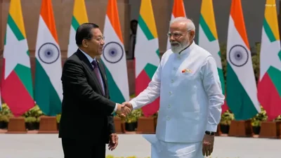 Modi, Myanmar Leader Hold Key Talks in Delhi
