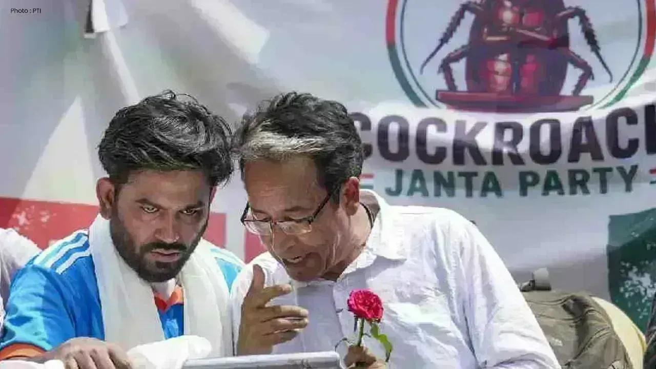 Sonam Wangchuk Joins Protest Against NEET Paper Leak in Delhi