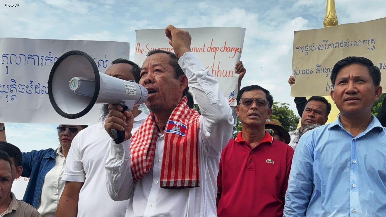 Cambodia Court Upholds Opposition Leader Conviction