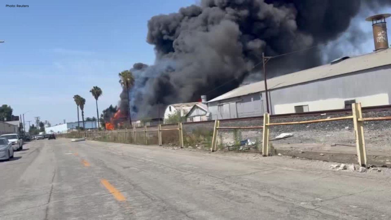 LA Warehouse Fire Triggers Hazardous Air Alert
