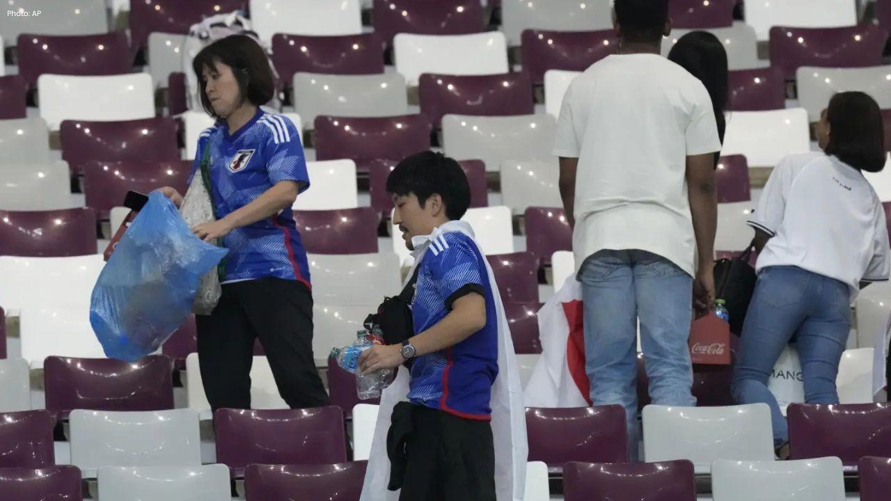 Japan Fans’ Stadium Clean-Up Tradition Sparks Debate