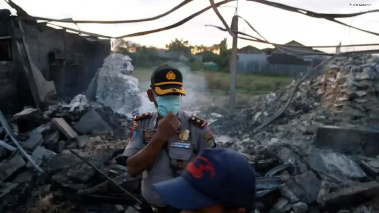 Massive Factory Fire Triggers Explosions In Indonesia