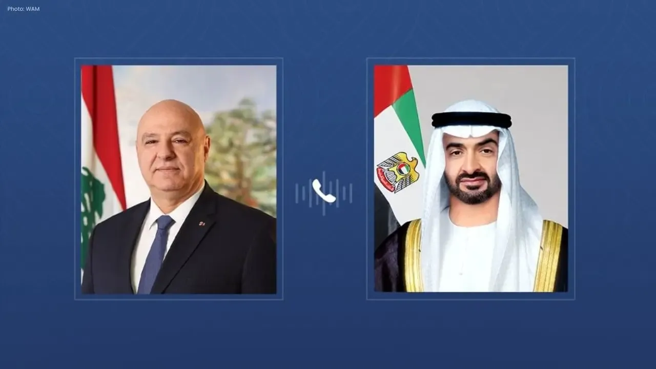 UAE and Lebanon Leaders Discuss Strengthening Ties and Regional Stability