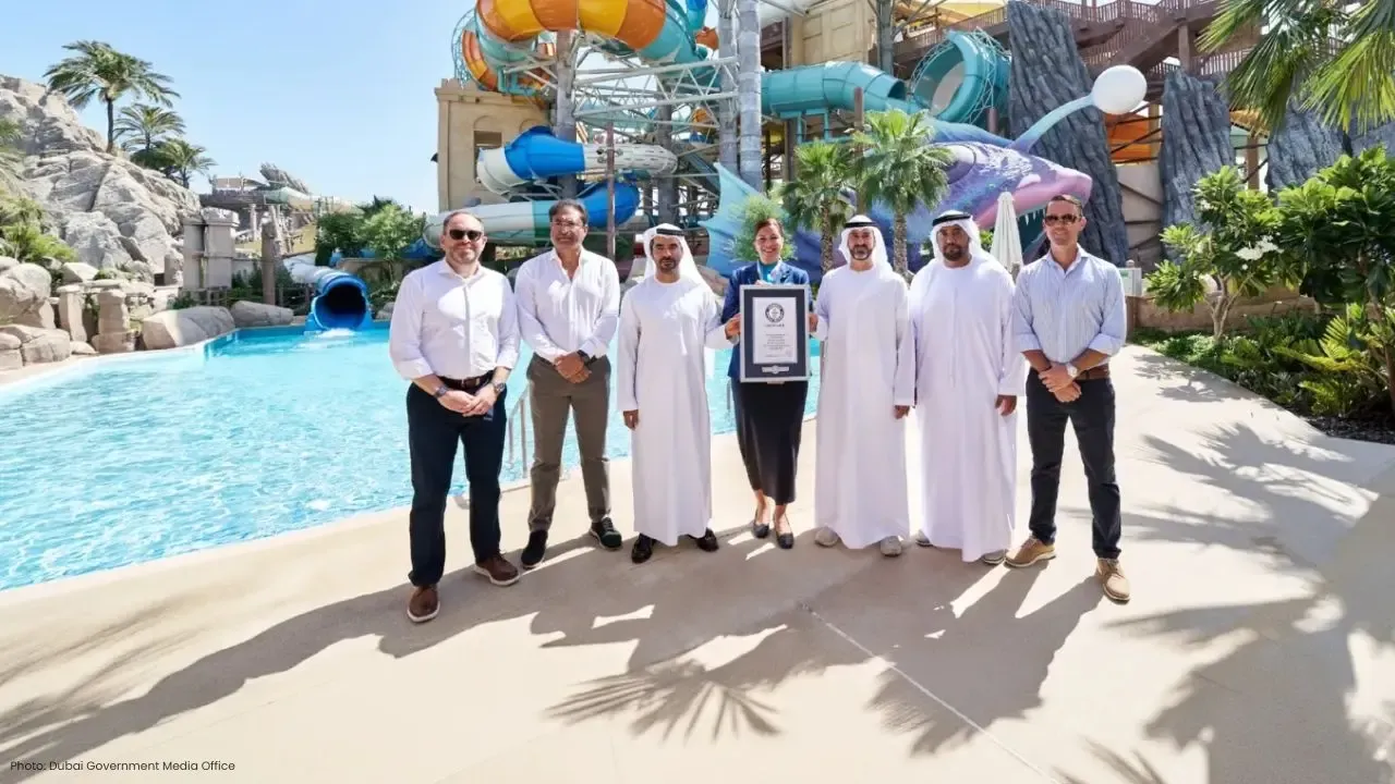 Yas Waterworld Achieves Guinness World Record for Most Waterslides