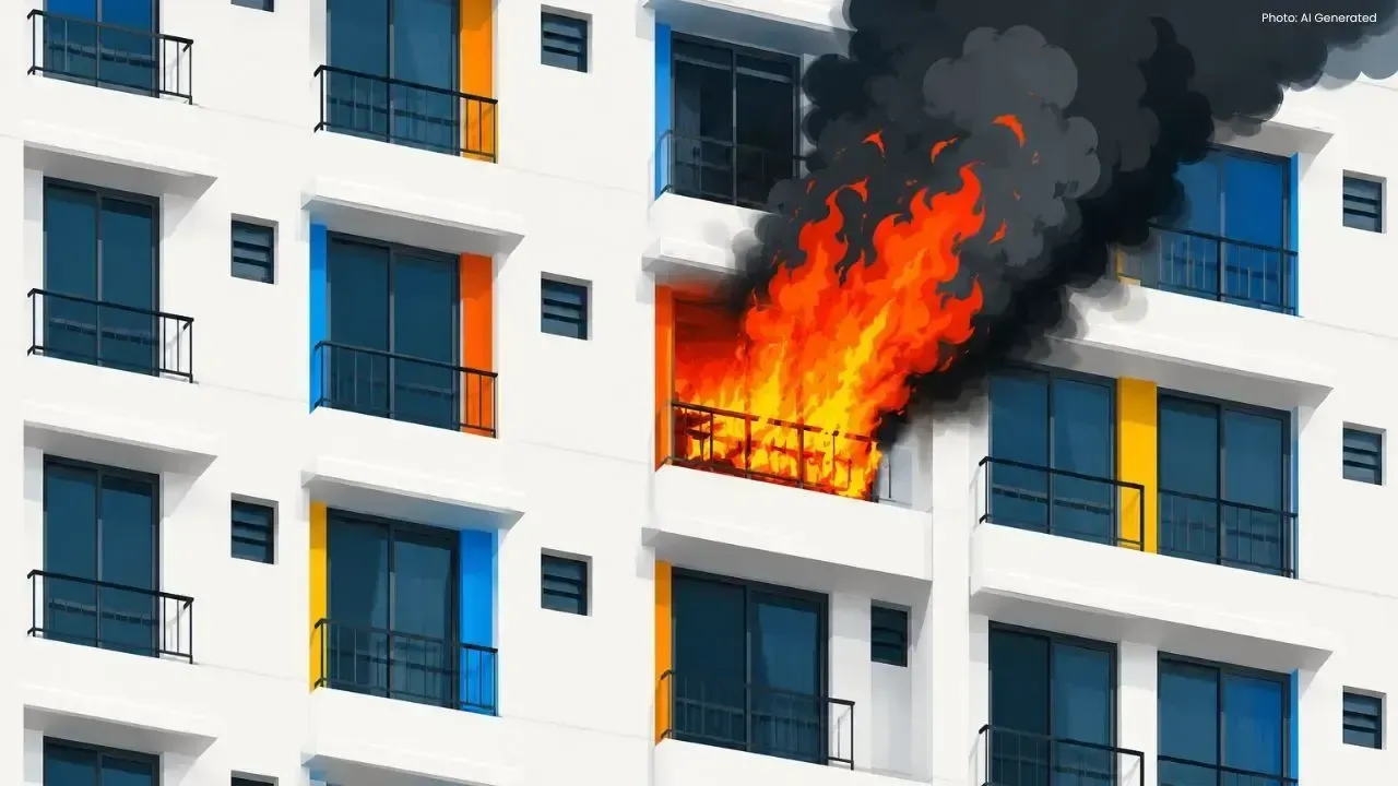 Woman Arrested After Fire at Sembawang HDB Flat
