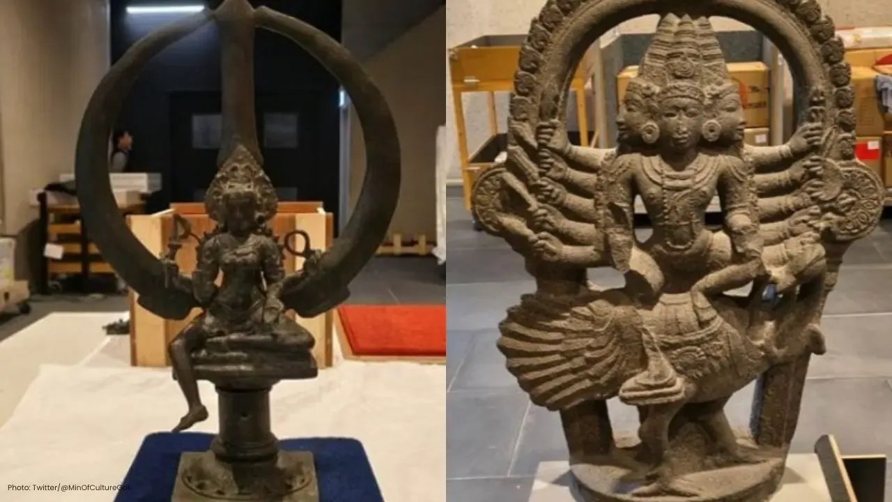 Australia Returns 3 Stolen Temple Artefacts to India