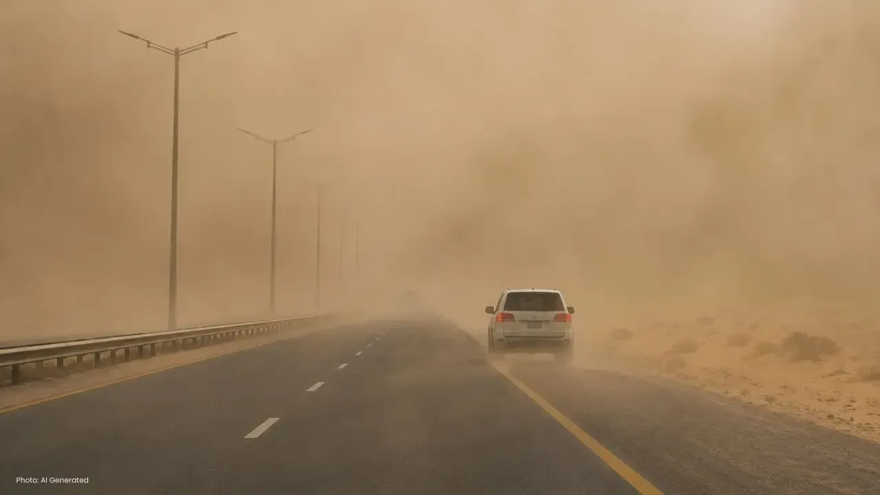 Civil Aviation Authority Alerts Drivers of Dust Hazards on Adam–Thumrait Road