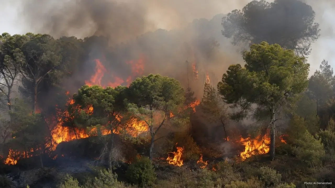 Control Achieved Over Ben Shemen Forest Fire in Central Israel
