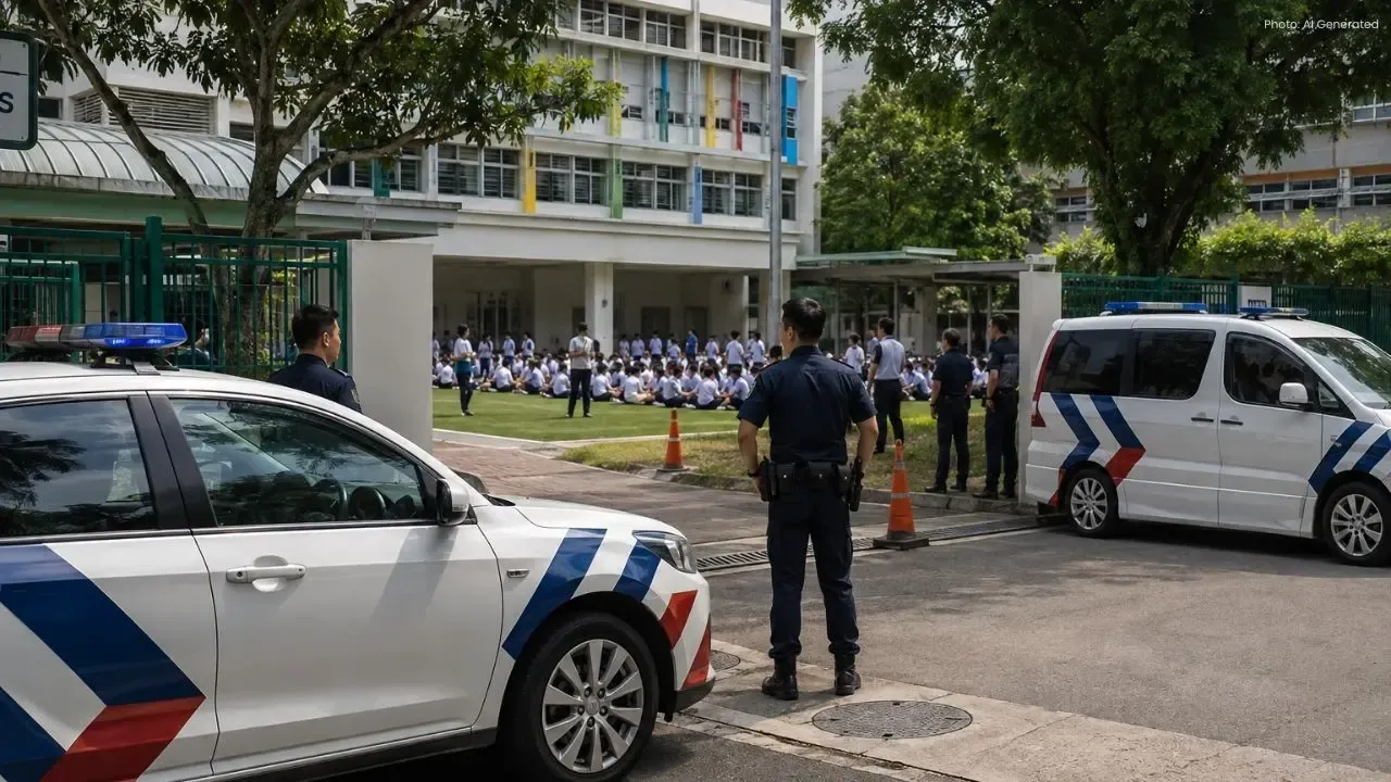 Xinmin Secondary School Evacuated After Bomb Hoax in Singapore
