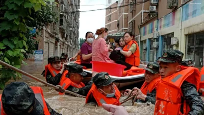Record Rainfall Floods Diantou Town as Thousands Evacuated in Fujian