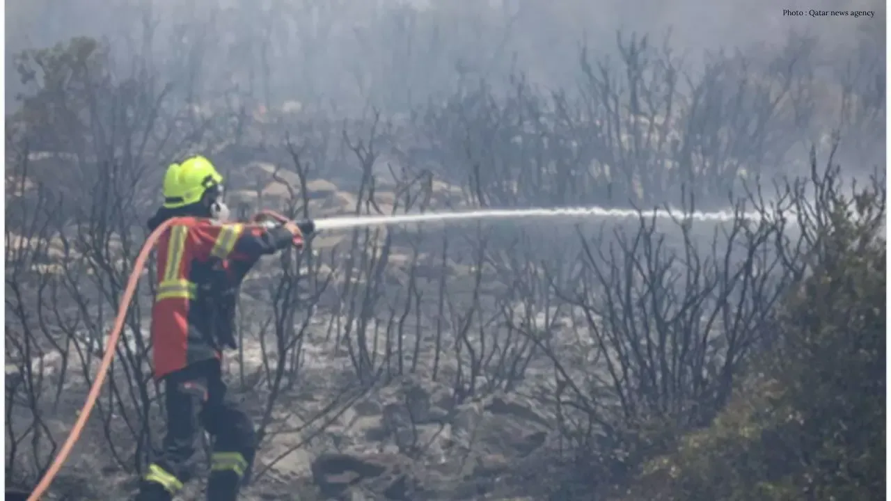 Wildfire in Northern Greece Rages into Second Day
